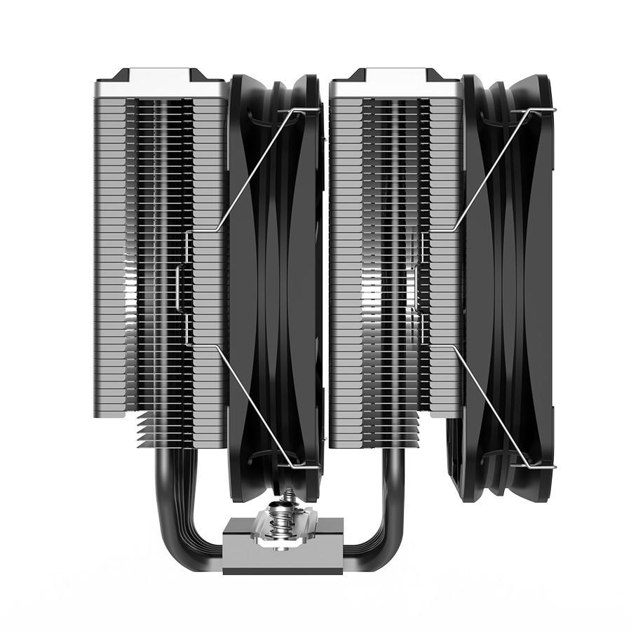 PCCOOLER GameIce G6 Black - Dual Tower CPU Air Cooler Fan - Image 4