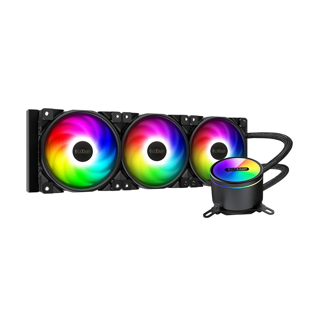 PCCOOLER GI-CX360 ARGB - CPU AIO Cooler Liquid Fan - Image 2