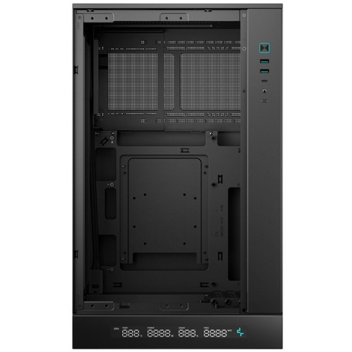 DeepCool CH270 Digital Vertical Case - Tempered Glass Casing with Digital Display - Image 2