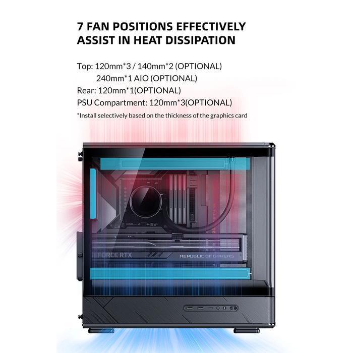 Jonsbo D200 Case - Tempered Glass Casing - Image 5