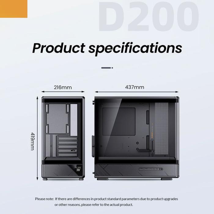 Jonsbo D200 Case - Tempered Glass Casing - Image 8