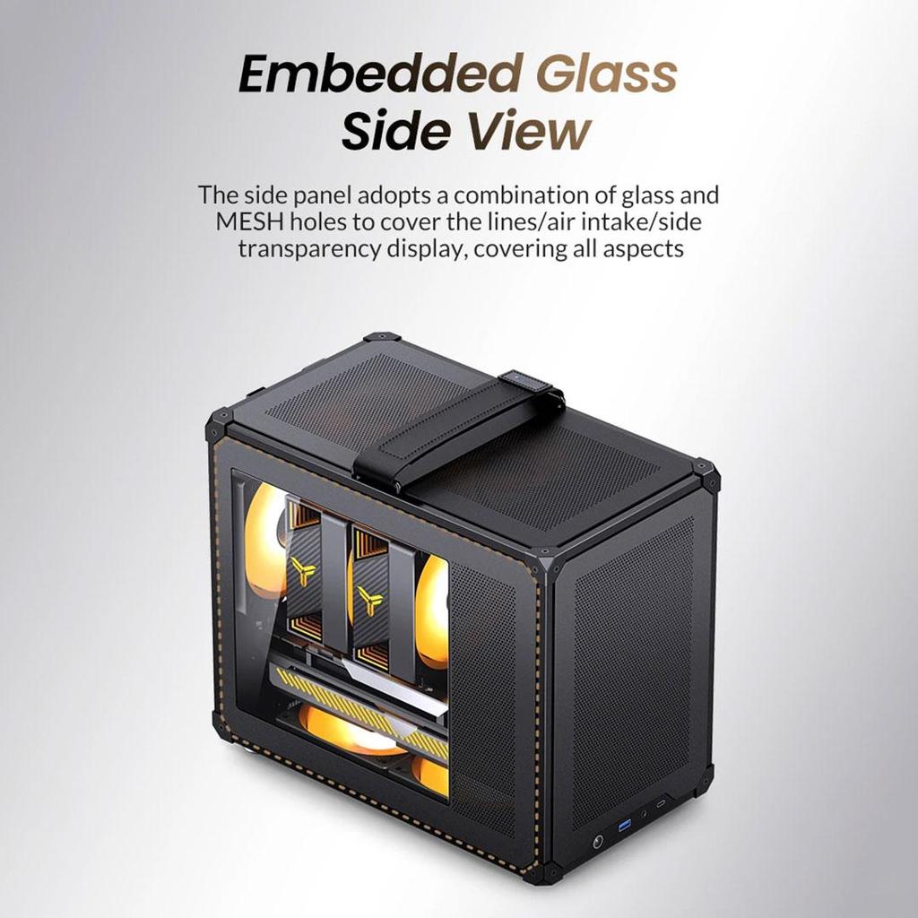 Jonsbo C6 Mesh Case  - Tempered Glass Casing - Image 4