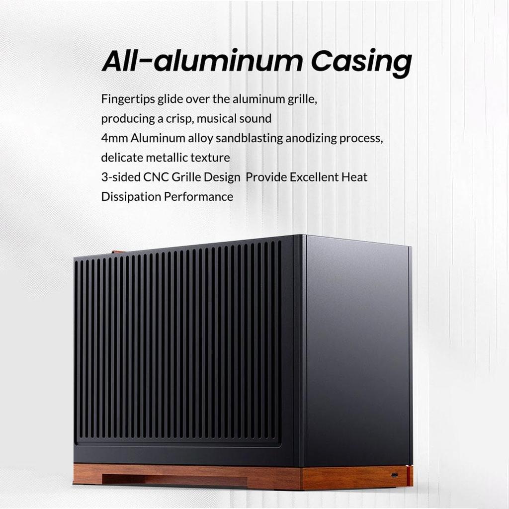 Jonsbo T9 Wood Black Case  - ITX Casing - Image 6
