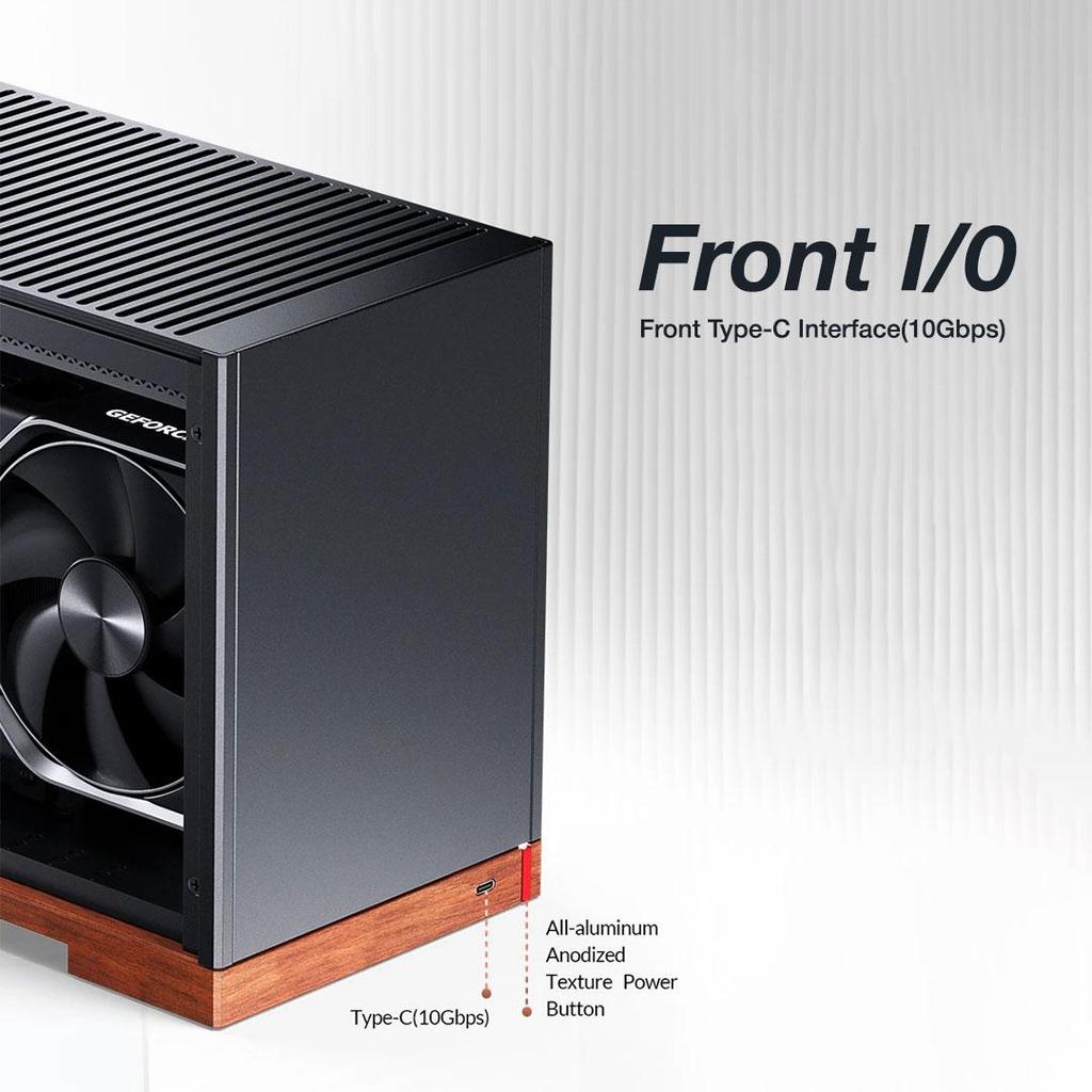 Jonsbo T9 Wood Black Case  - ITX Casing - Image 7