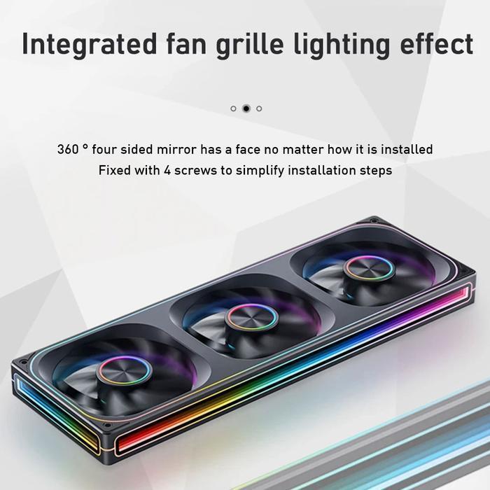 Jonsbo ZA-360 PWM ARGB Cooler Case 360mm - Fan Casing & Radiator 36cm - Image 2