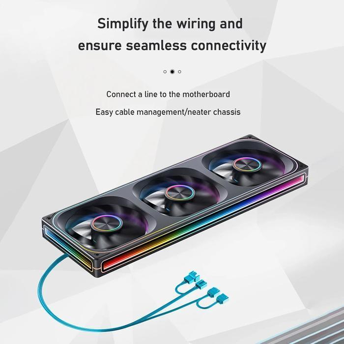 Jonsbo ZA-360 PWM ARGB Cooler Case 360mm - Fan Casing & Radiator 36cm - Image 4