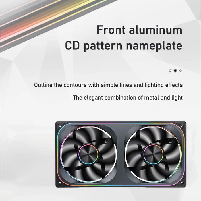 Jonsbo ZA-240 PWM ARGB Cooler Case 240mm - Fan Casing & Radiator 24cm - Image 5