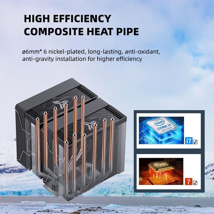 Jonsbo CR-3000E Standard Dual Tower - CPU Air Cooler Fan Intel & AMD - Image 4