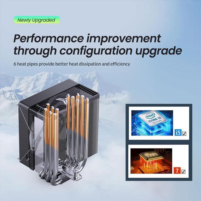 Jonsbo CR-1000 Max Standard - CPU Air Cooler Fan Intel & AMD - Image 2