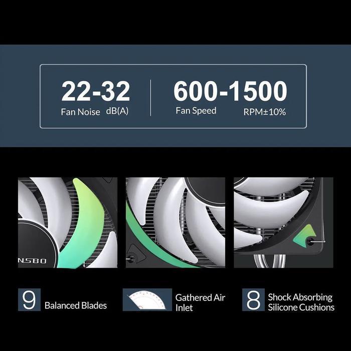 Jonsbo CR-1000 Max Standard - CPU Air Cooler Fan Intel & AMD - Image 4