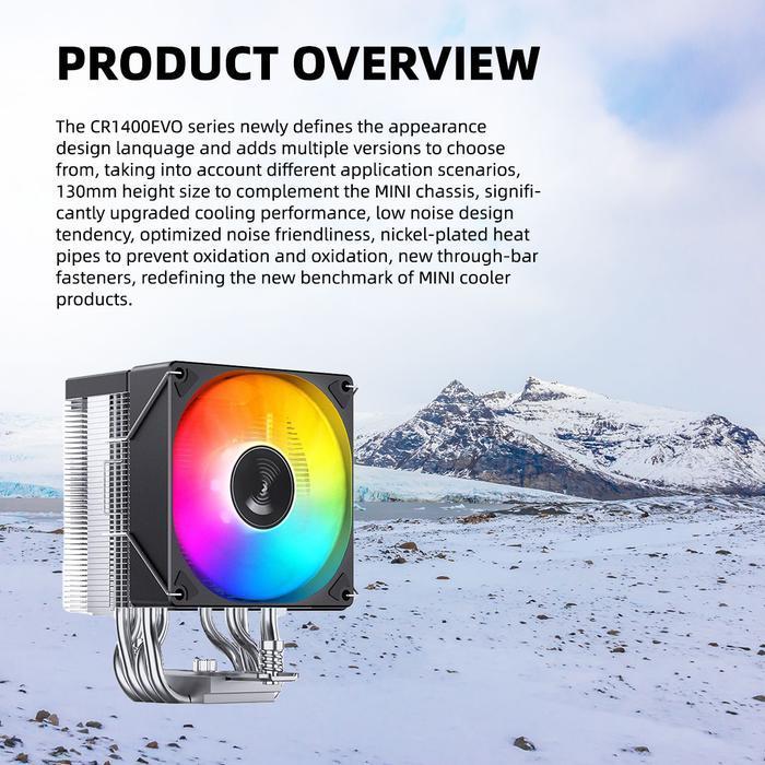 Jonsbo CR-1400 Evo ARGB - CPU Air Cooler Fan Intel & AMD - Image 2
