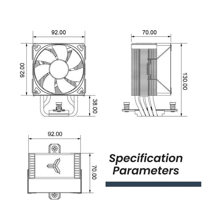 Jonsbo CR-1400 Evo ARGB - CPU Air Cooler Fan Intel & AMD - Image 6