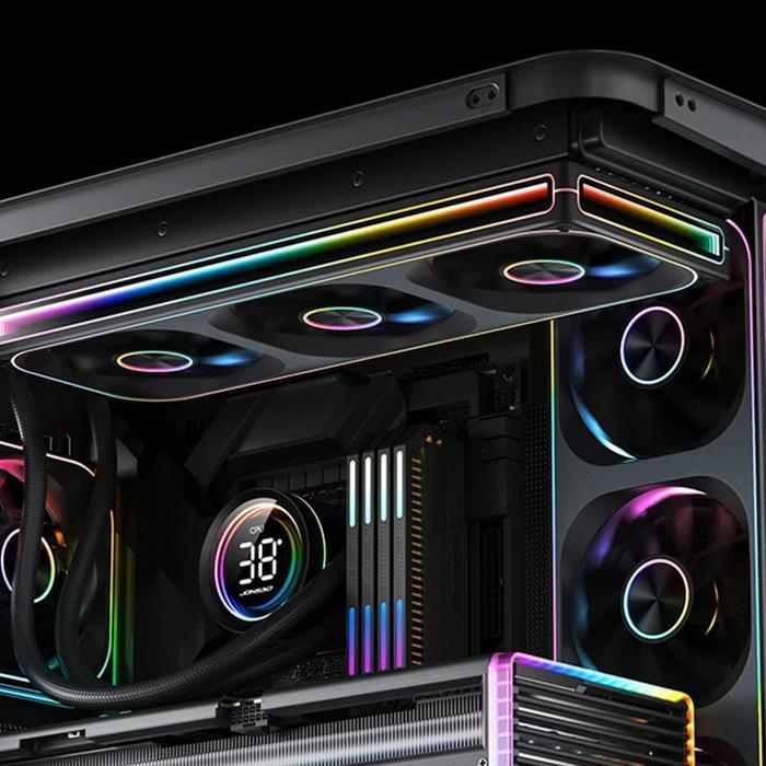 Jonsbo ZA-360 PWM ARGB Reverse Blade Cooler Case 360mm - Fan Casing & Radiator 36cm - Image 5