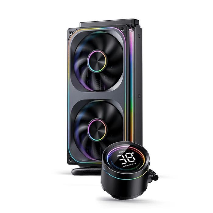 Jonsbo TH-240 ARGB - CPU AIO Liquid Cooler Fan 240mm with LCD Digital Display - Image 6