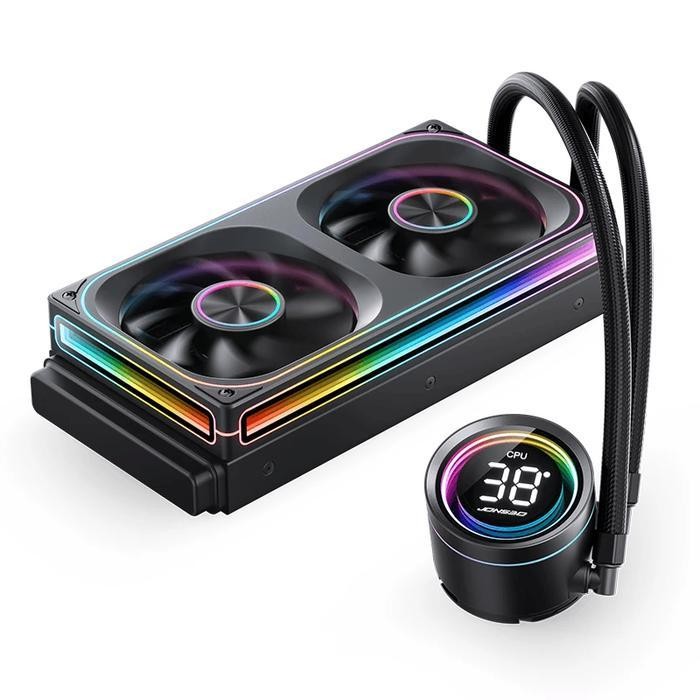 Jonsbo TH-240 ARGB - CPU AIO Liquid Cooler Fan 240mm with LCD Digital Display - Image 8