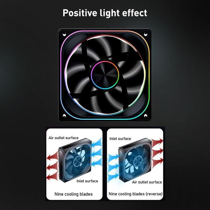 Jonsbo ZA-120 PWM ARGB Cooler Case 120mm - Fan Casing & Radiator 12cm - Image 3