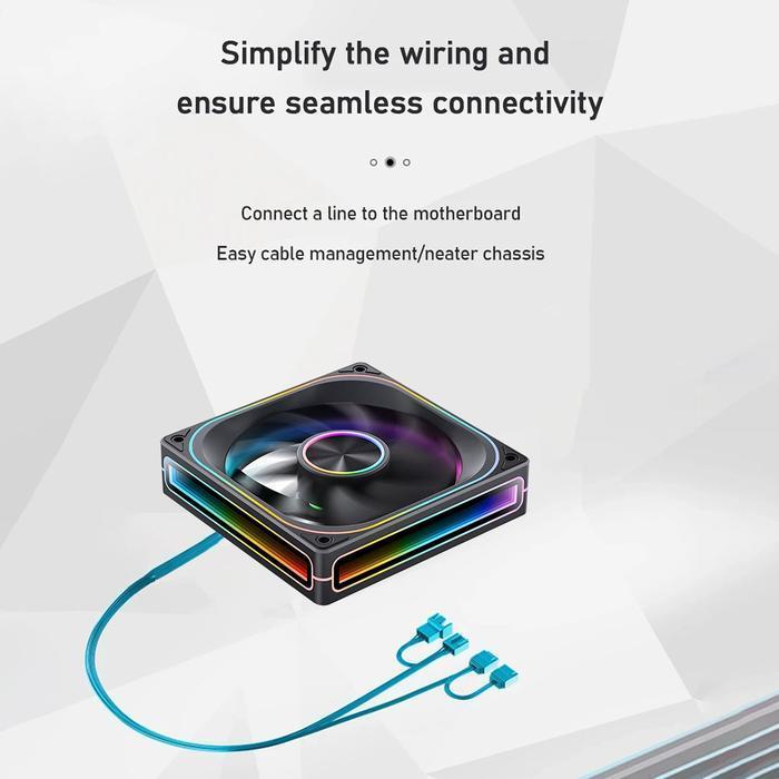Jonsbo ZA-120 PWM ARGB Cooler Case 120mm - Fan Casing & Radiator 12cm - Image 5