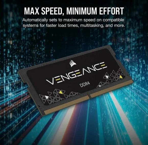 Memory Corsair Vengeance Sodimm DDR4 PC25600 3200Mhz 16GB Ram - Image 4