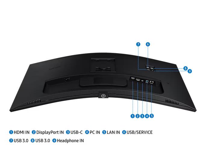 Monitor Samsung LED ViewFinity S6 S34C650- Curved WQHD 34" Inch - Image 6