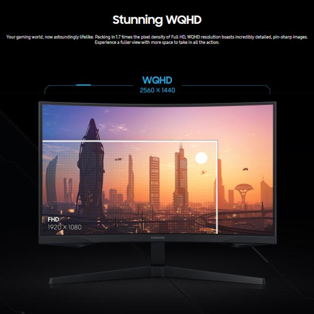 Monitor Samsung LED Odyssey G5 C34G55 - Curved WQHD 34" Inch - Image 3