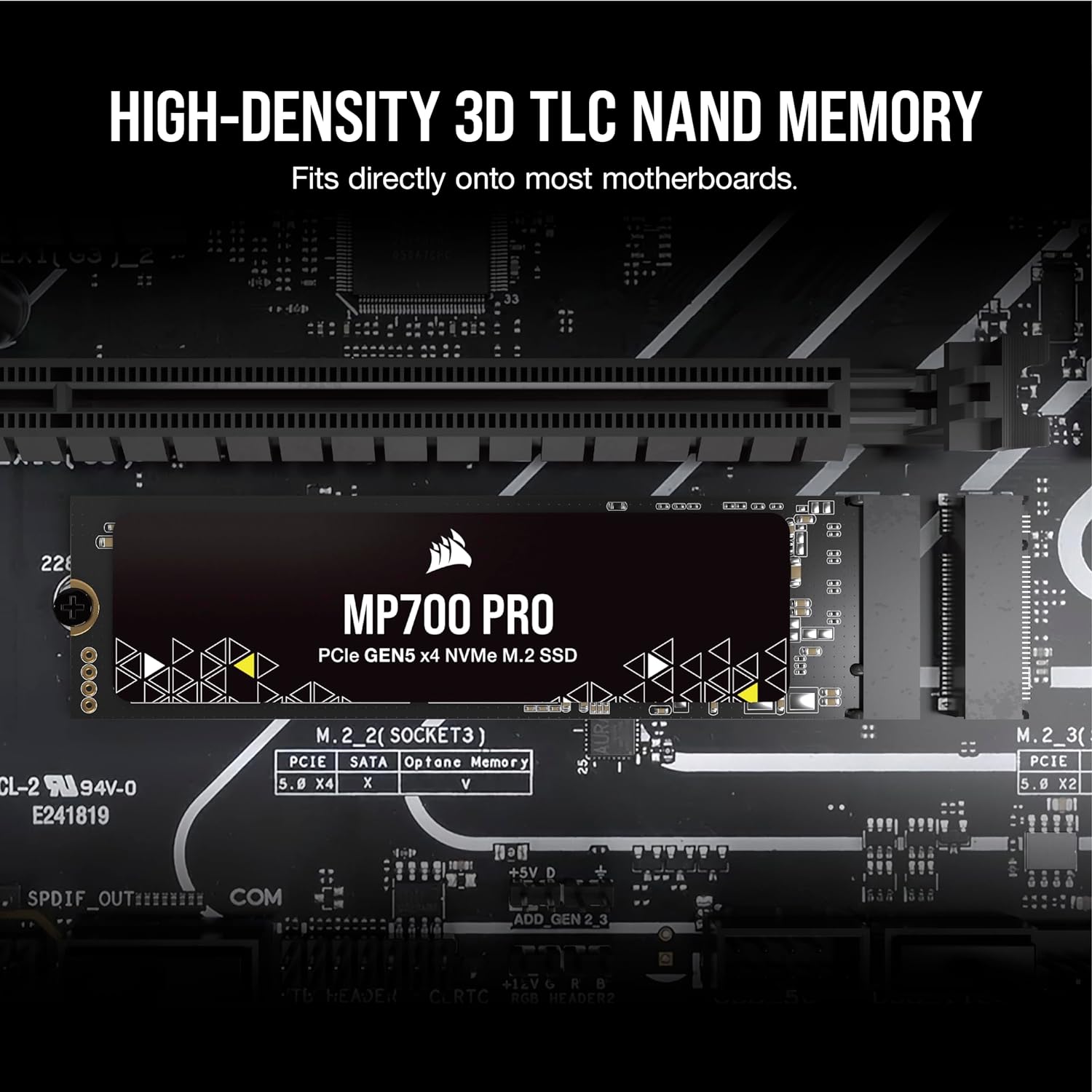 Corsair SSD MP700 PRO M.2 Pcie Gen5 Nvme 1TB - 1 TB - Image 5