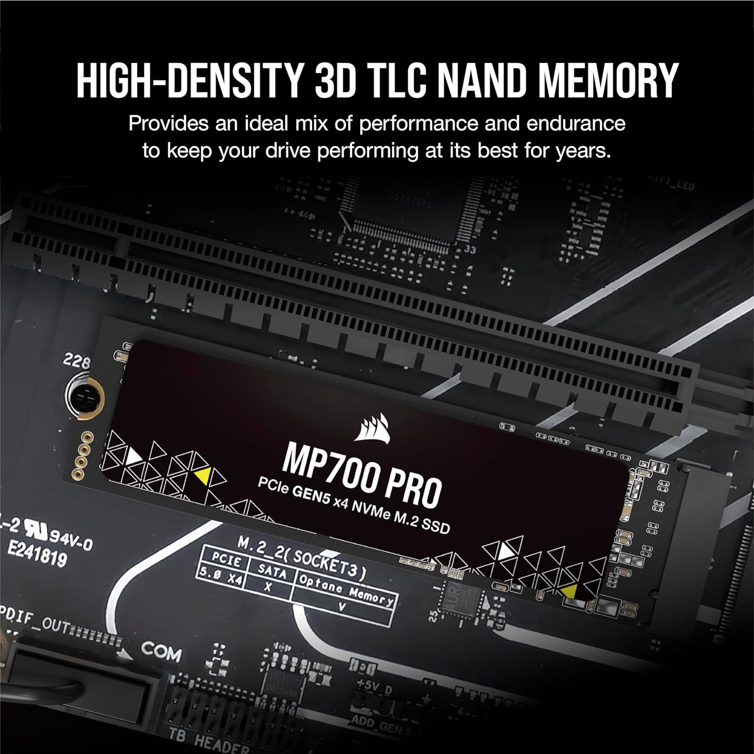 Corsair SSD MP700 PRO M.2 Pcie Gen5 Nvme 1TB - 1 TB - Image 6