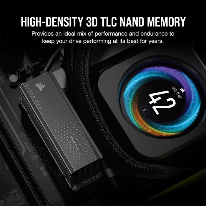 Corsair SSD MP700 PRO M.2 Pcie Gen5 Nvme 2280 1TB - M2 1 TB with Air Cooler - Image 4