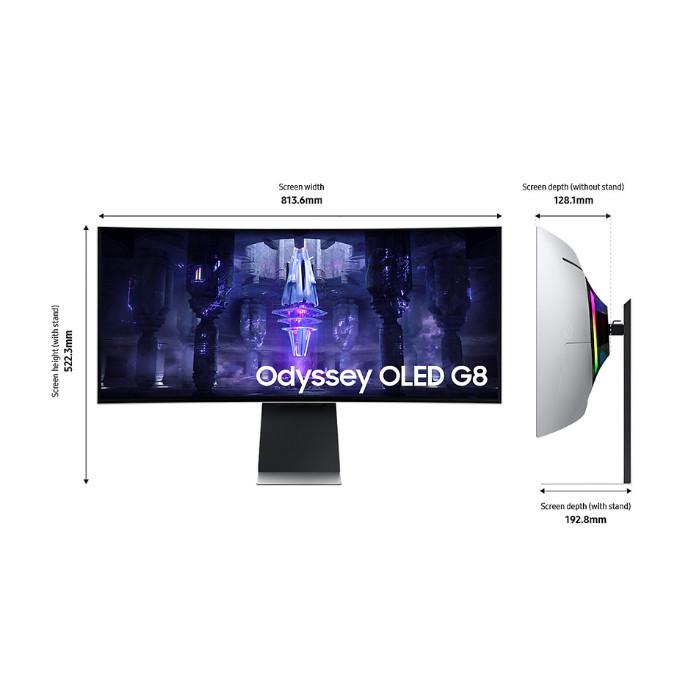 Monitor Samsung LED OLED Odyssey G8 S34DG850 - Curved WQHD 34" Inch - Image 3