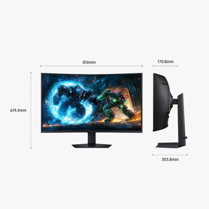 Monitor Samsung LED Odyssey G7 S37FG752 - Curved 4K UHD 37" Inch - Image 4