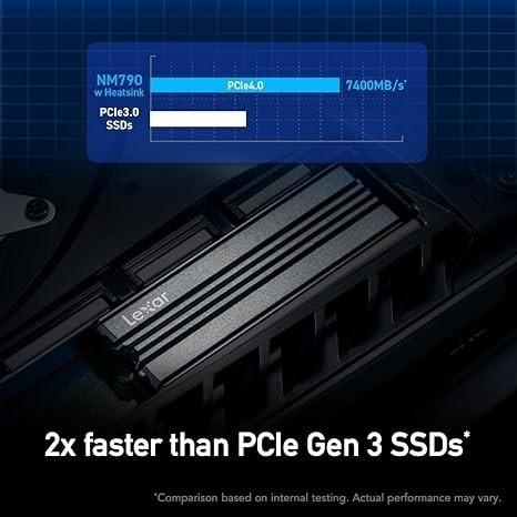 Lexar SSD NM790 Heatsink  M.2 Pcie Gen4 Nvme 2280 2TB - NM 790 M2 2 TB - Image 4