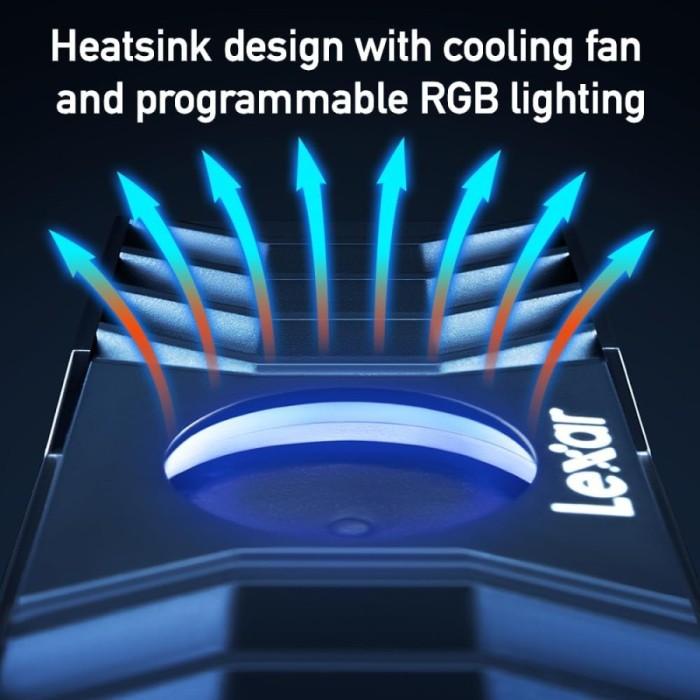 Lexar SSD NM1090 Heatsink Pcie Gen5 NVMe M.2 2TB - LNM1090 M2 2 TB - Image 3