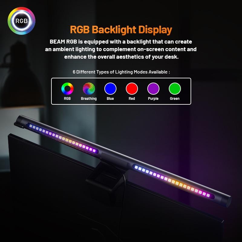 Tecgear Beam RGB Monitor LED Screen Light Bar - Lampu Monitor - Image 2