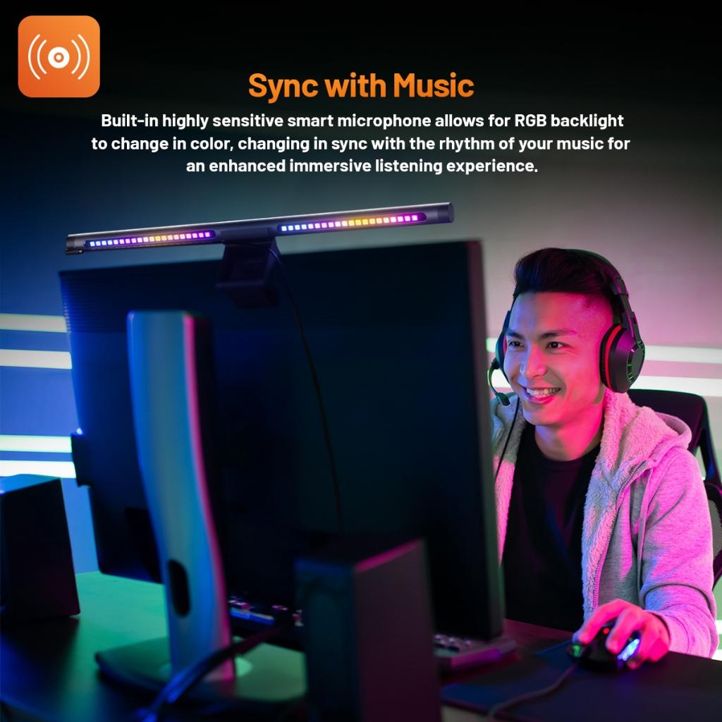 Tecgear Beam RGB Monitor LED Screen Light Bar - Lampu Monitor - Image 4