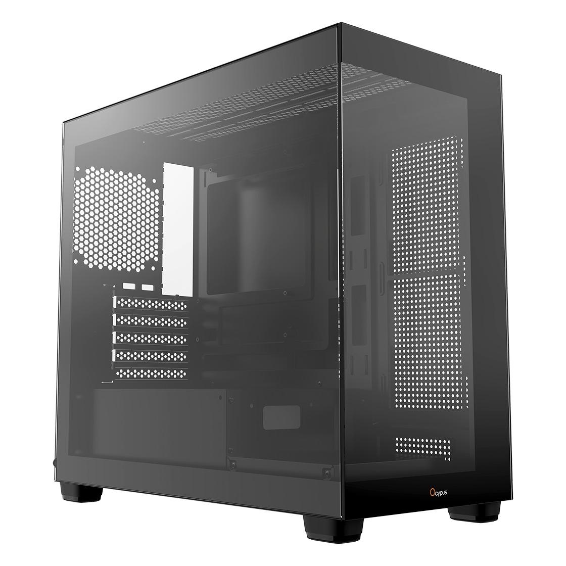 Ocypus Gamma C52 Panoramic Mini Tower Case - Tempered Glass Casing - Image 2