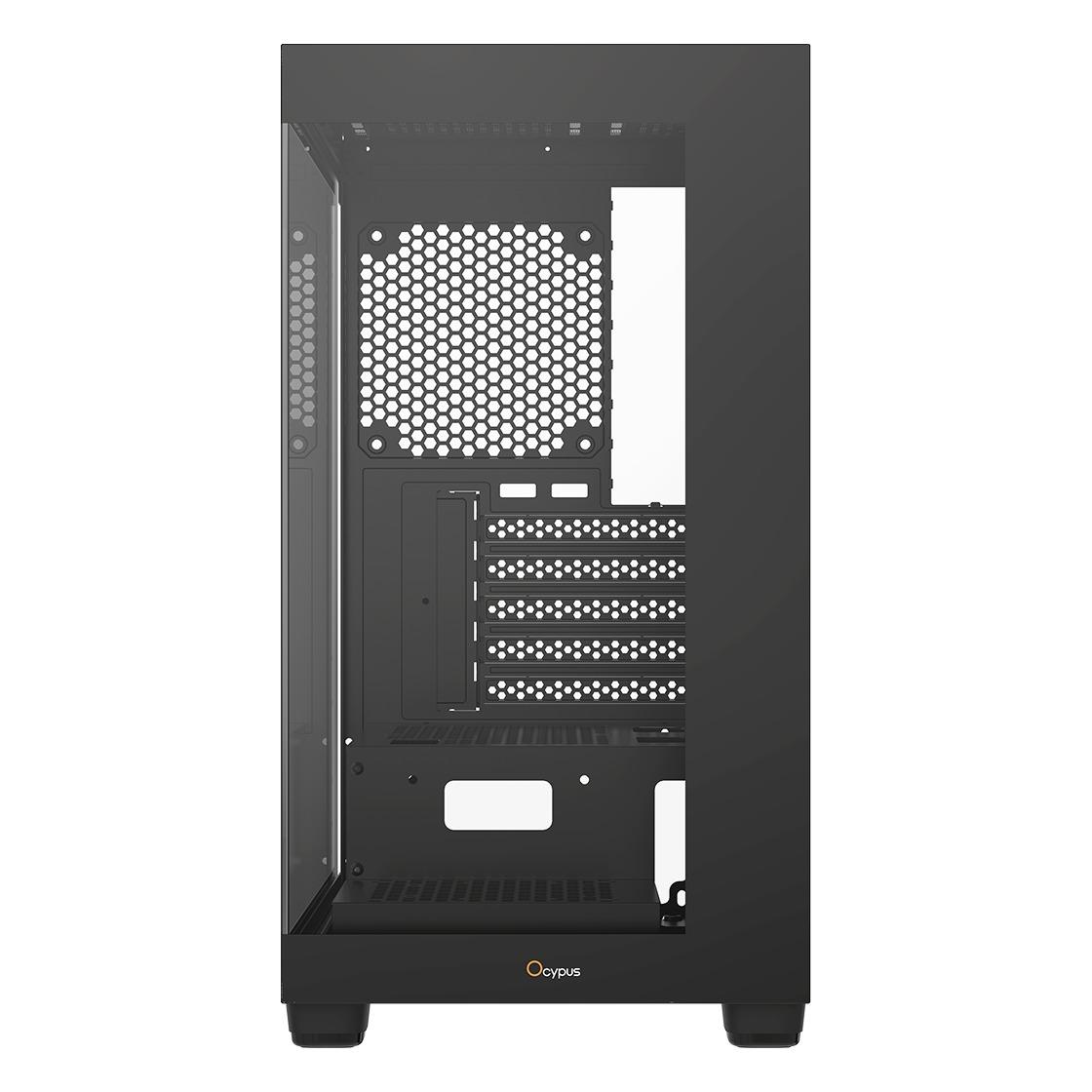 Ocypus Gamma C52 Panoramic Mini Tower Case - Tempered Glass Casing - Image 3