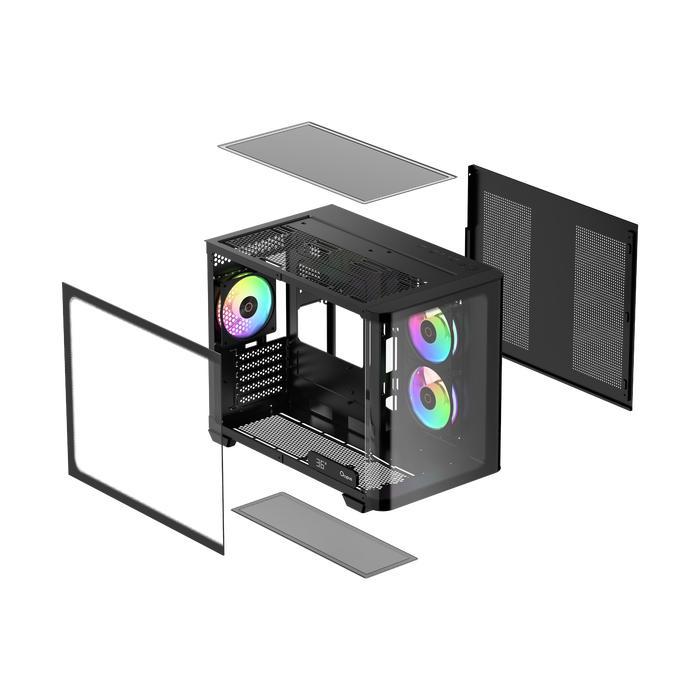 Ocypus Iota C50 Curve ARGB Case - Tempered Glass Casing with Digital Display - Image 6