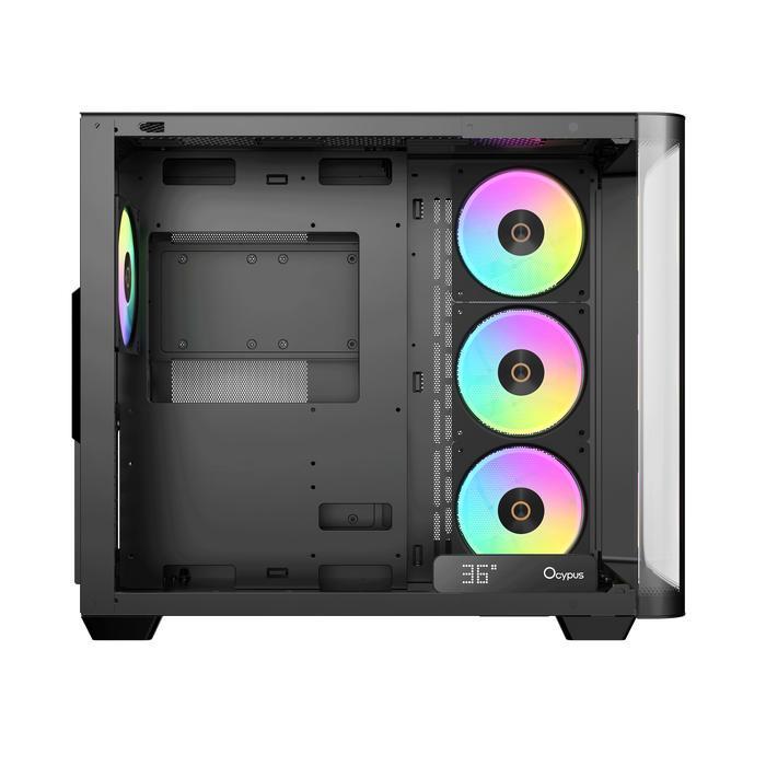 Ocypus Iota C70 Curve ARGB Case - Tempered Glass Casing with Digital Display - Image 4