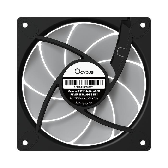 Ocypus Gamma F12 Elite ARGB Reverse Blade 3 In 1 Cooler Case 120mm - Fan Casing 12cm - Image 4