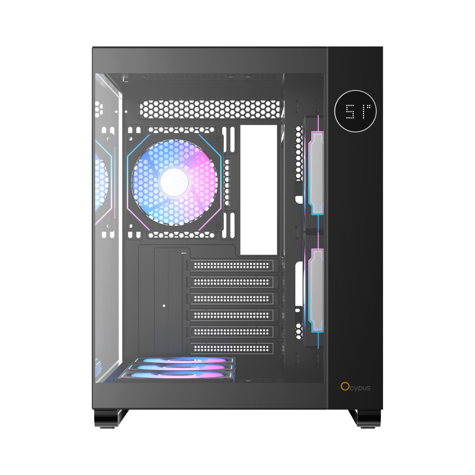 Ocypus Iota C70 Panoramic ARGB Mid Tower Case - Tempered Glass Casing - Image 5