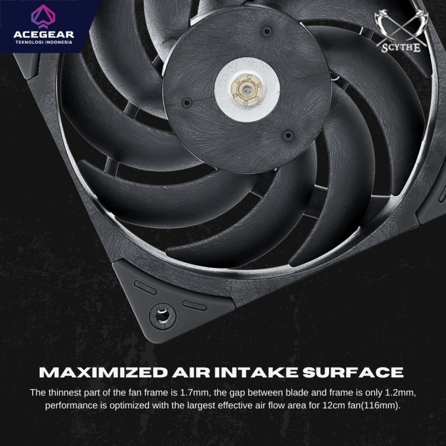 SCYTHE Grand Tornado 120 PWM Cooler - Fan Radiator 12cm - Image 3