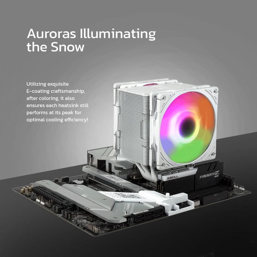 SCYTHE Mugen 6 DWR Dual Fan White ARGB - CPU Air Cooler Single Tower Intel & AMD - Image 3