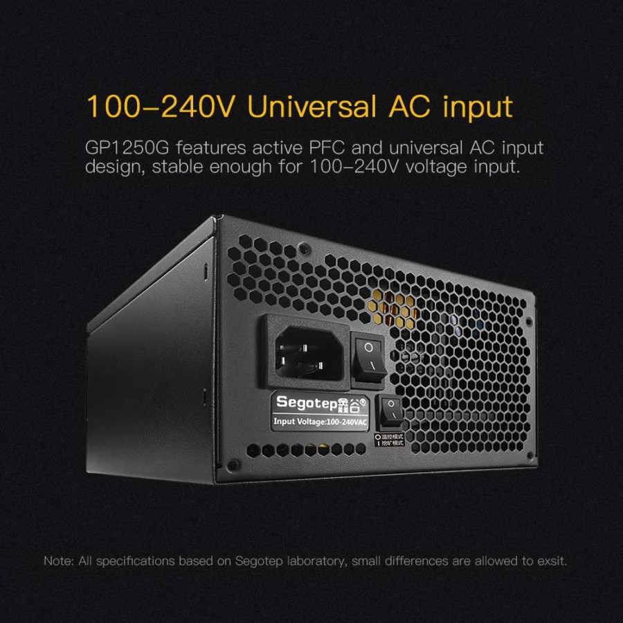 Segotep GP1350G 1250Watt PSU/ Power Supply 1250W 80+ Plus Gold Modular - Image 3