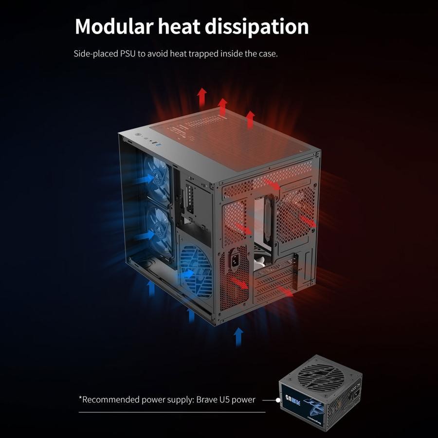 Segotep Brave W1 Case  - Tempered Glass Casing - Image 7