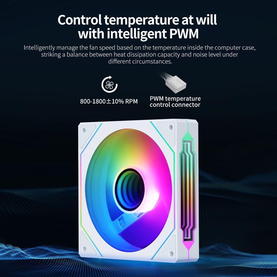 Segotep NR12F ARGB Reverse Blade Cooler Case 120mm - Fan Casing 12cm - Image 4