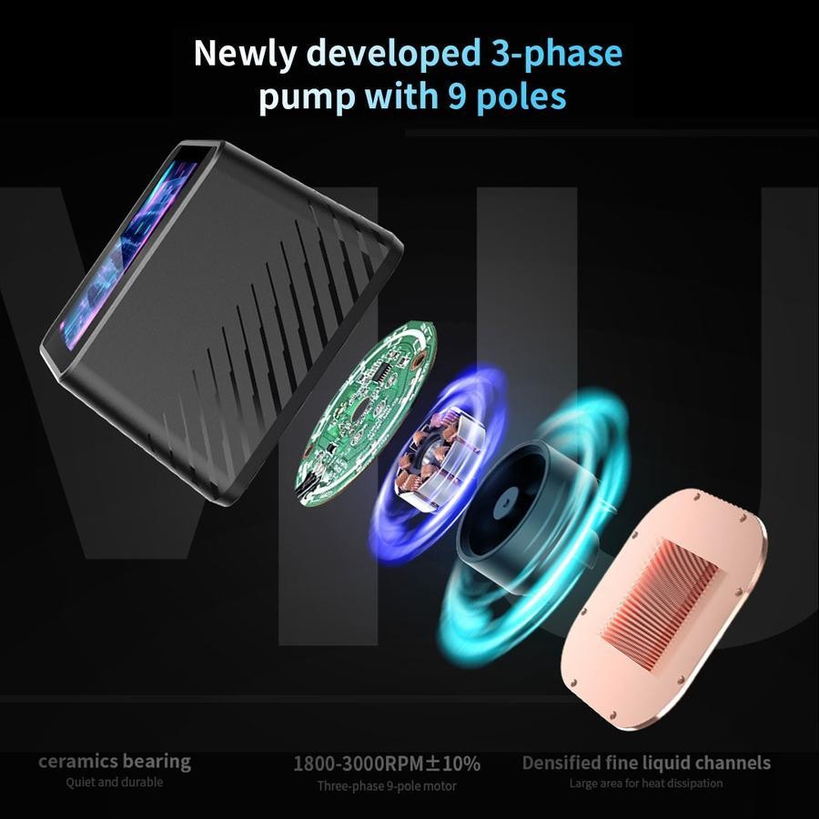 Segotep MU-360 ARGB - CPU AIO Liquid Cooler Fan 360mm with LCD IPS Display - Image 6