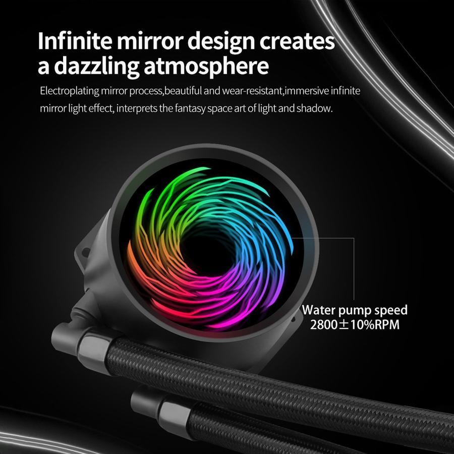 Segotep BeVere 240 ARGB - CPU AIO Liquid Cooler Fan 240mm - Image 3