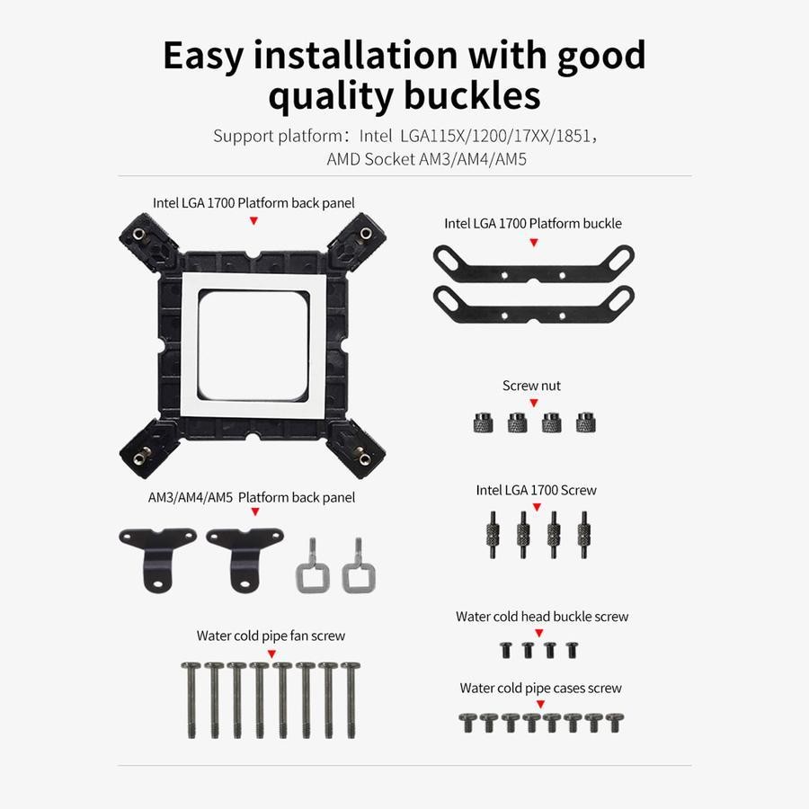 Segotep BeVere 240 ARGB - CPU AIO Liquid Cooler Fan 240mm - Image 8
