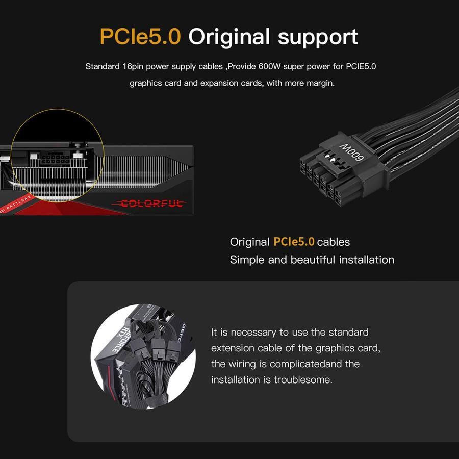 Segotep BN750W 750W ATX 3.0 PCIE5 PSU - Power Supply 750 Watt 80+ Bronze - Image 4