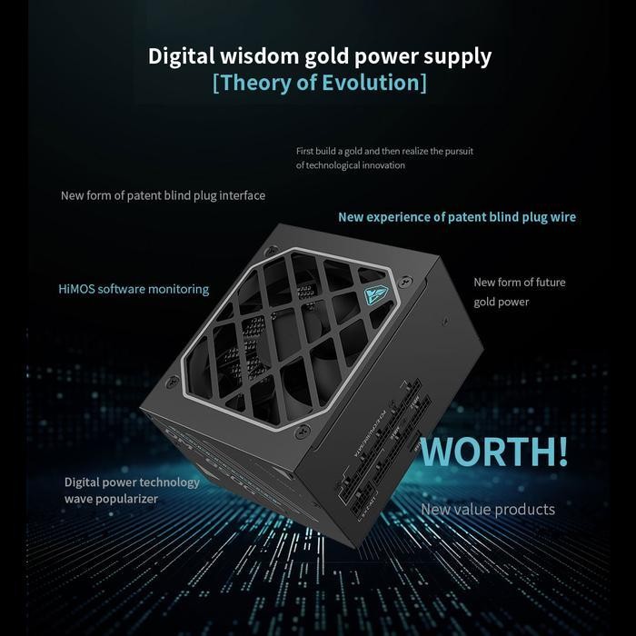 Segotep DM-850G ATX 3.1 PCIE5 850W PSU - Power Supply 850 Watt 80+ Gold Full Modular - Image 3