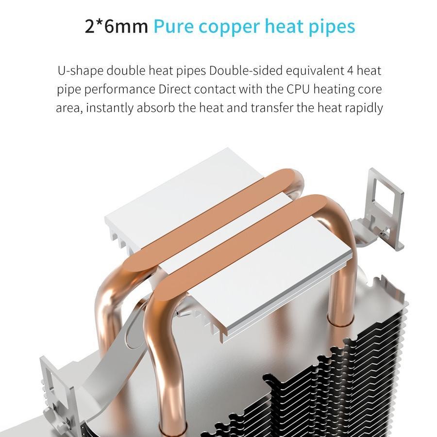 Segotep Wind Clear T2 Single Tower - CPU Cooler Fan Intel & AMD - Image 4